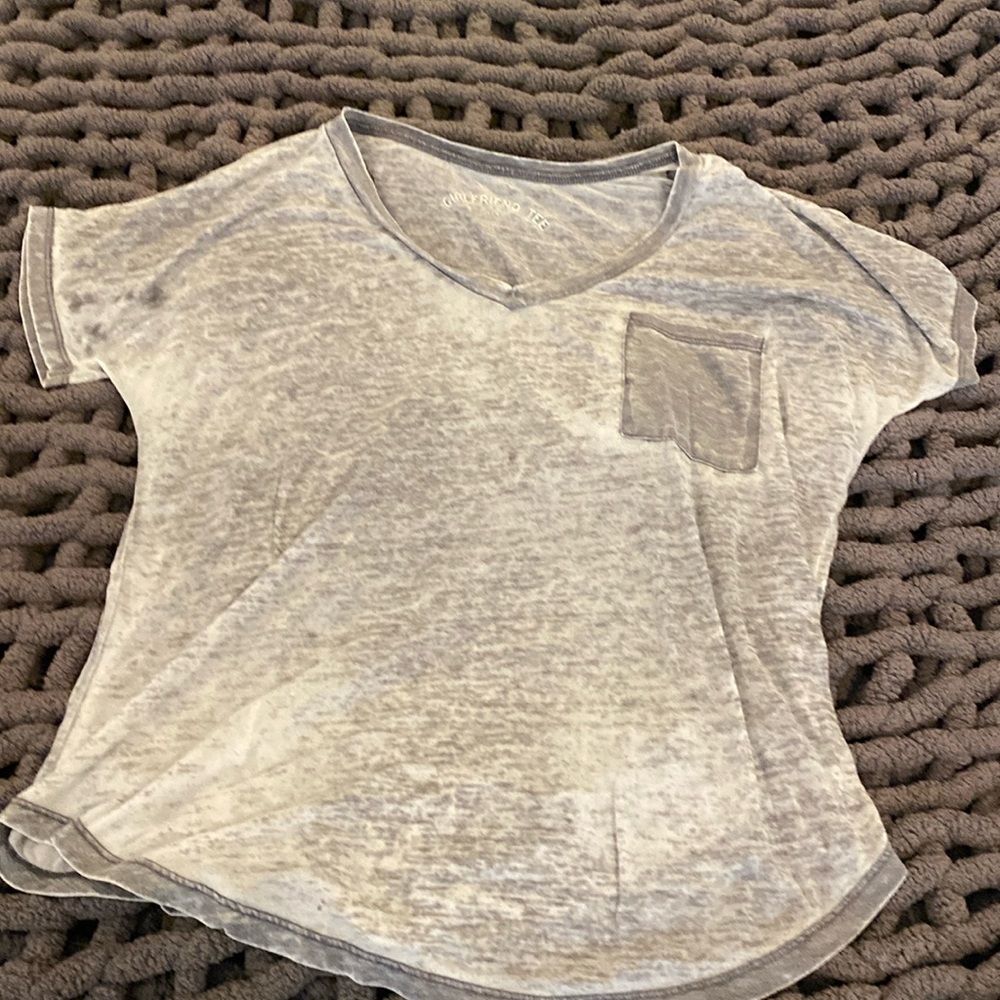 grey, neck shirt